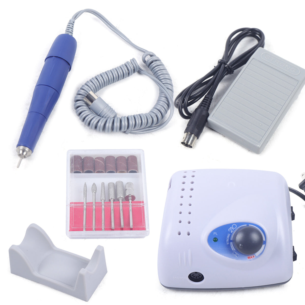 Electric Nail Drill Machine 35000RPM Handpiece Kit 65W for Nail Art & Manicure