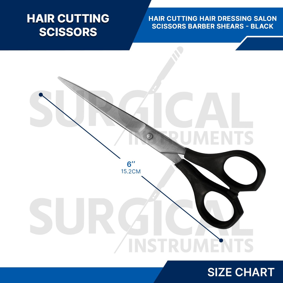 6-inch Hair Cutting Scissors Set for Salon & Barber Use - German Grade