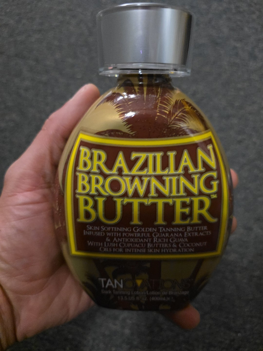 Dark Tanning Lotion with Coconut Oil - Ed Hardy Brazilian Browning Butter 13.5oz