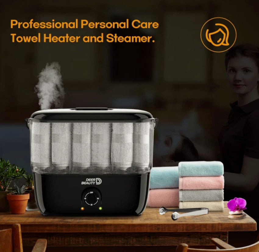Portable Heated Towel Warmer for Spa Facial Treatments and Salons