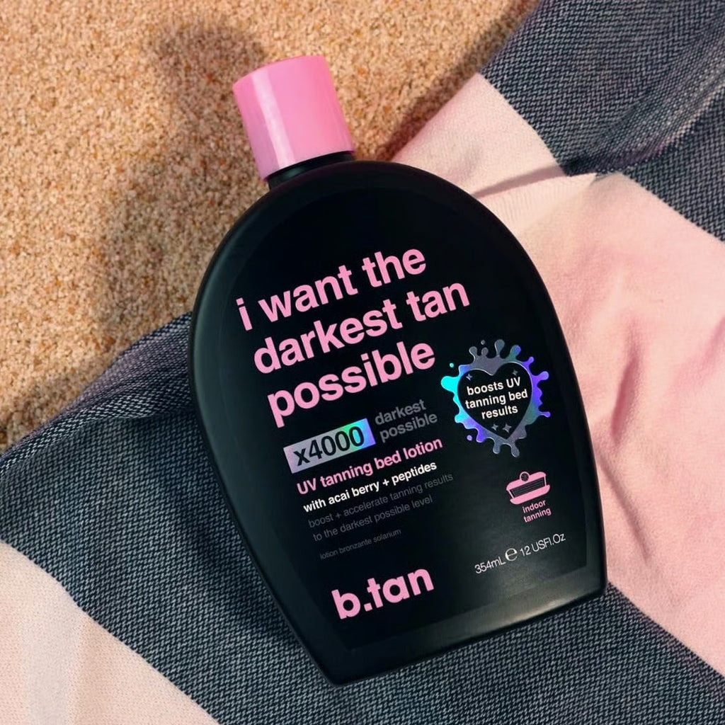 Dark Tanning Bed Lotion with Intensifiers - Deepen Your Tan, Vegan Formula