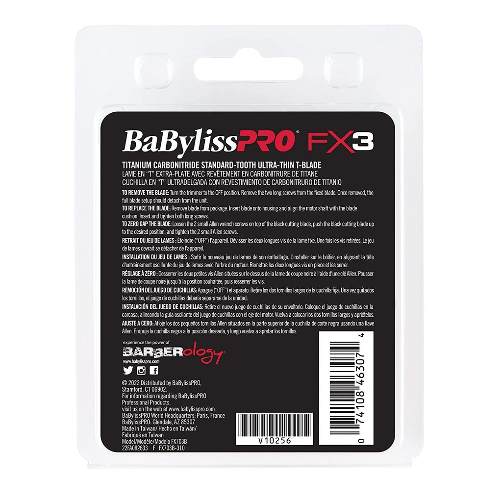 BaBylissPRO FX3 Trimmer Titanium Carbon-Nitride Replacement Blade FX703B