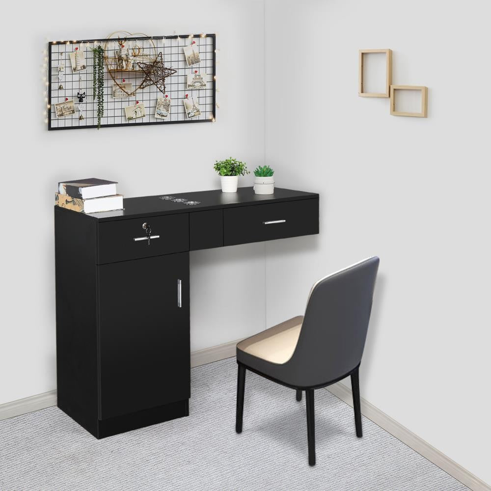 Salon Hairdressing Storage Cabinet with Drawers & Locking Doors