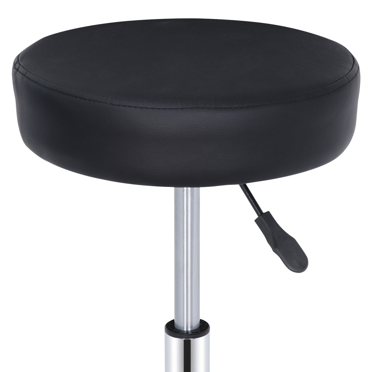 Adjustable Hydraulic Salon & Tattoo Chair Stools 2-Pack with Swivel Wheels