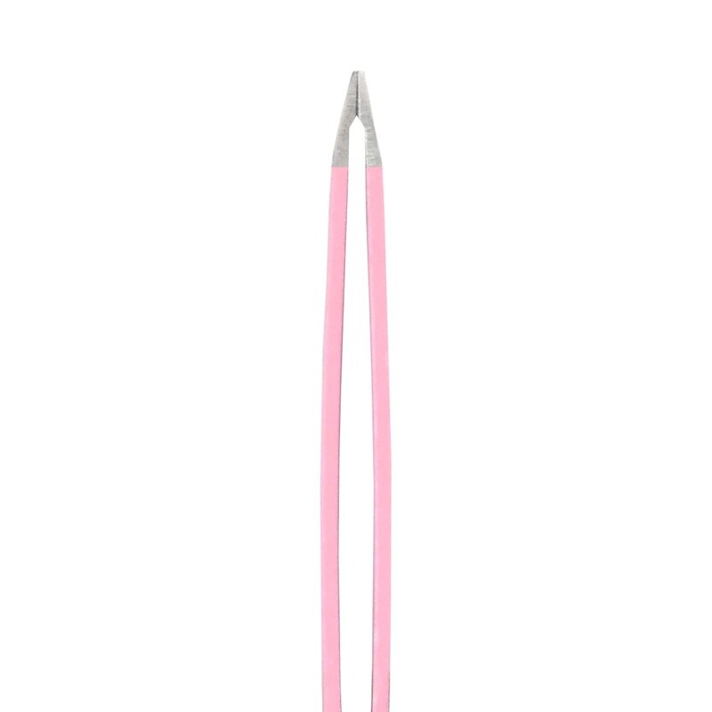 Stainless Steel Precision Slant Tweezers for Eyebrows & Facial Hair - Unisex