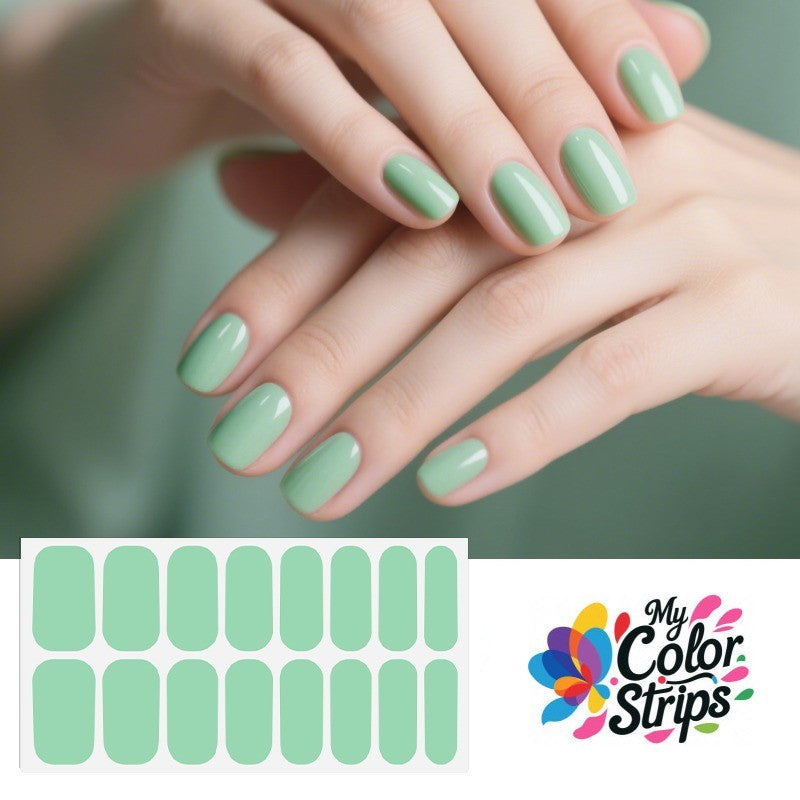 Full Size Nail Wraps Set - Solid Color Self-Adhesive Nail Stickers for Manicure