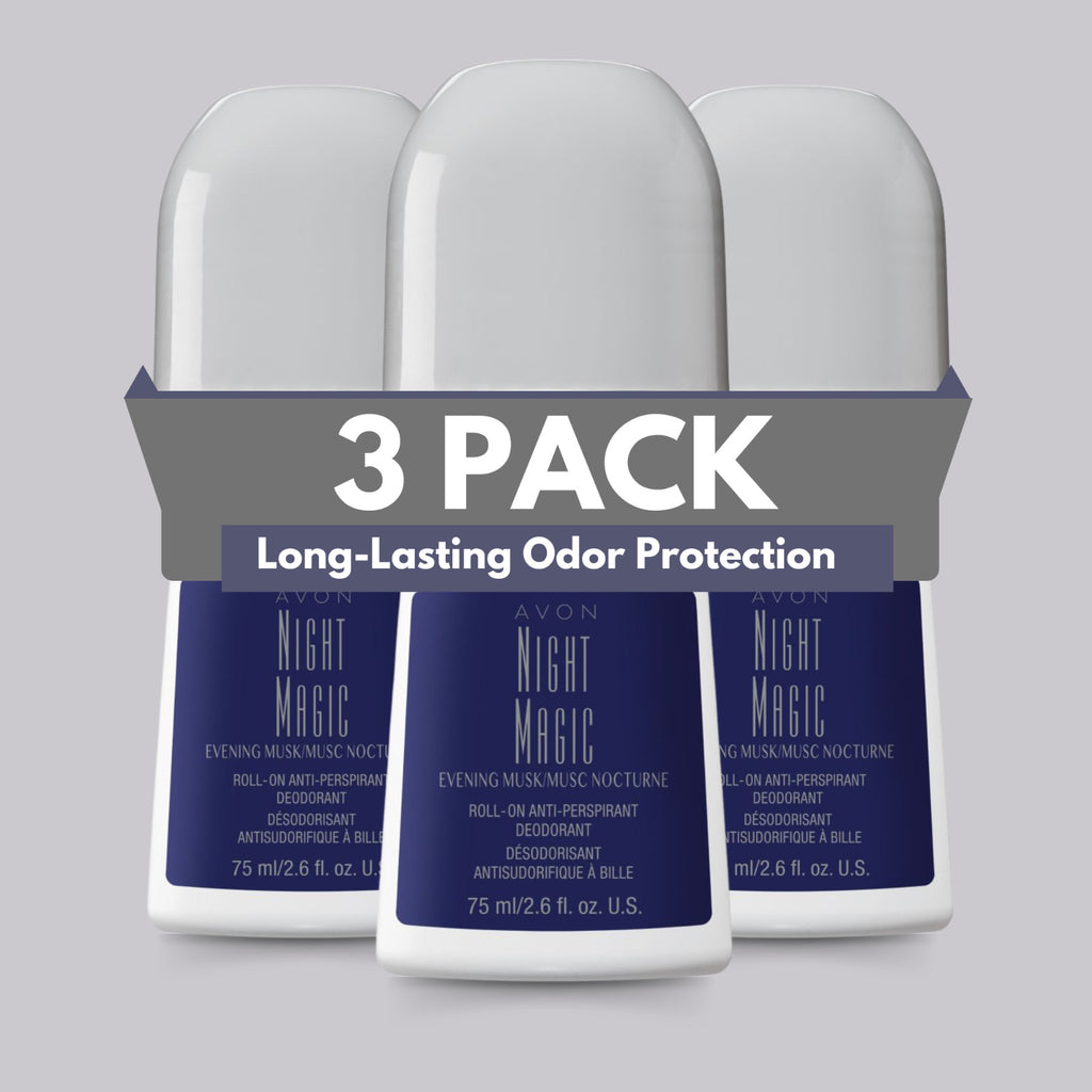 Long-Lasting Musk Scent Roll-On Deodorant 2.6 fl oz - 3 Pack