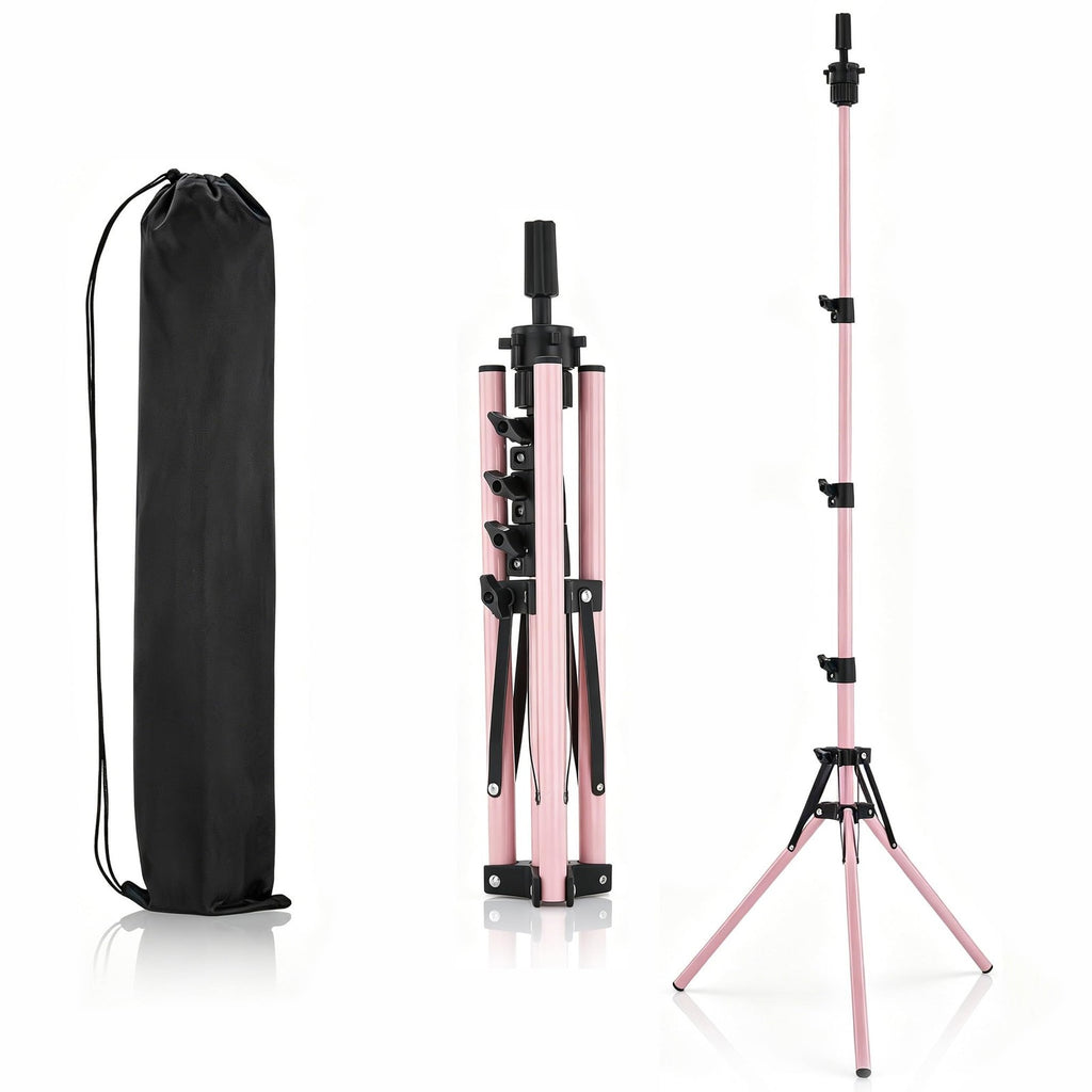 Adjustable Wig Head Stand Tripod for Cosmetology & Hairdressing