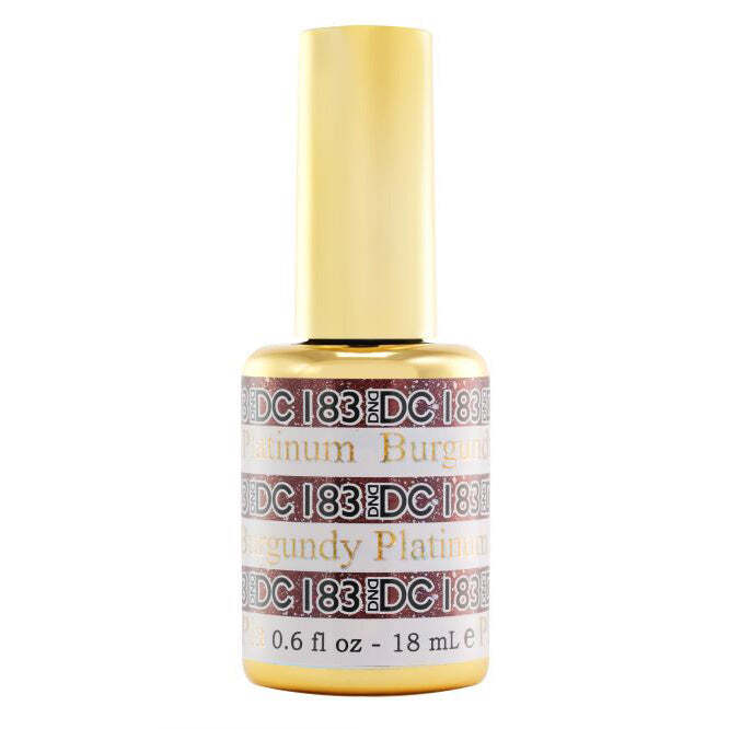 Glitter Gel Nail Polish Burgundy Long-Lasting Sparkle 183