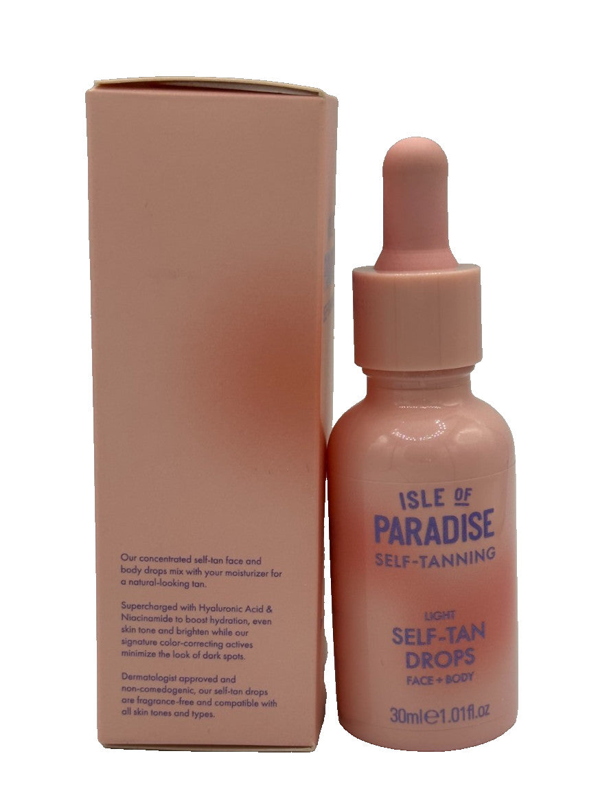 Self Tanning Drops Light Face and Body - 30ml | Gradual Sunless Tan