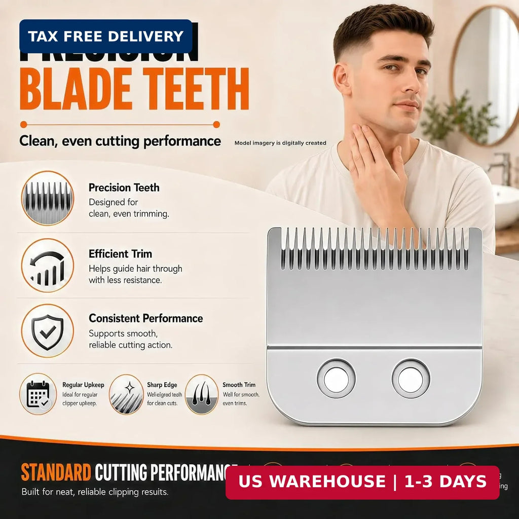 Clipper Replacement Blades for Andis Master Cordless MLC Model - Stainless Steel