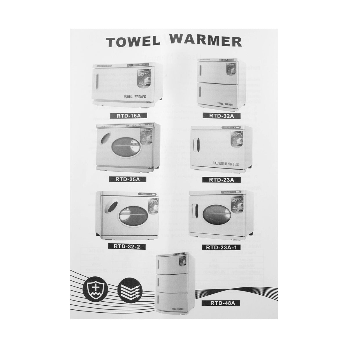 23L Hot Towel Warmer UV Sterilizer Cabinet for Spa Salon Facial Skin Care