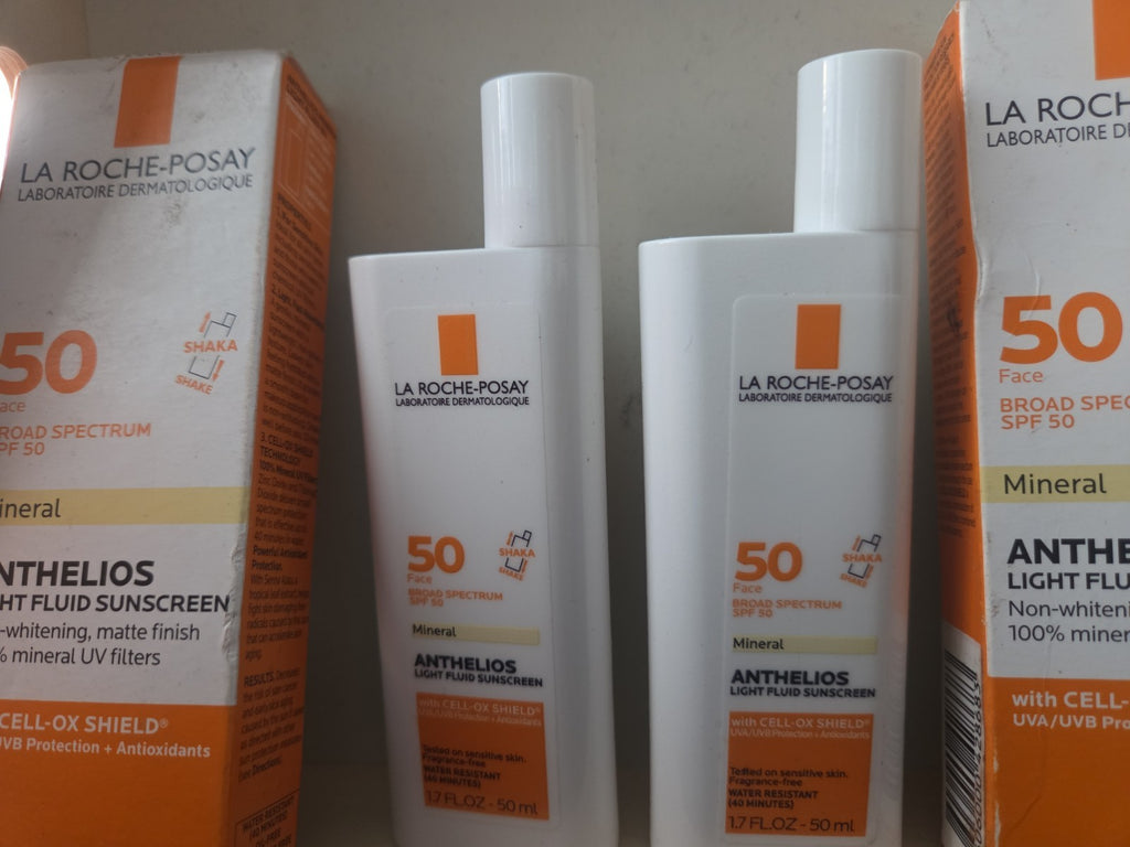 Mineral Face Sunscreen SPF 50 Ultra Light UV Block Lotion - 1.7 oz Pack of 2