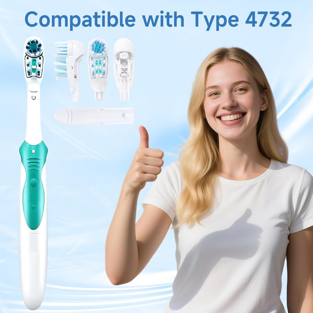 Electric Toothbrush Replacement Heads 8 Pack Soft Bristles Compatible with Oral-B