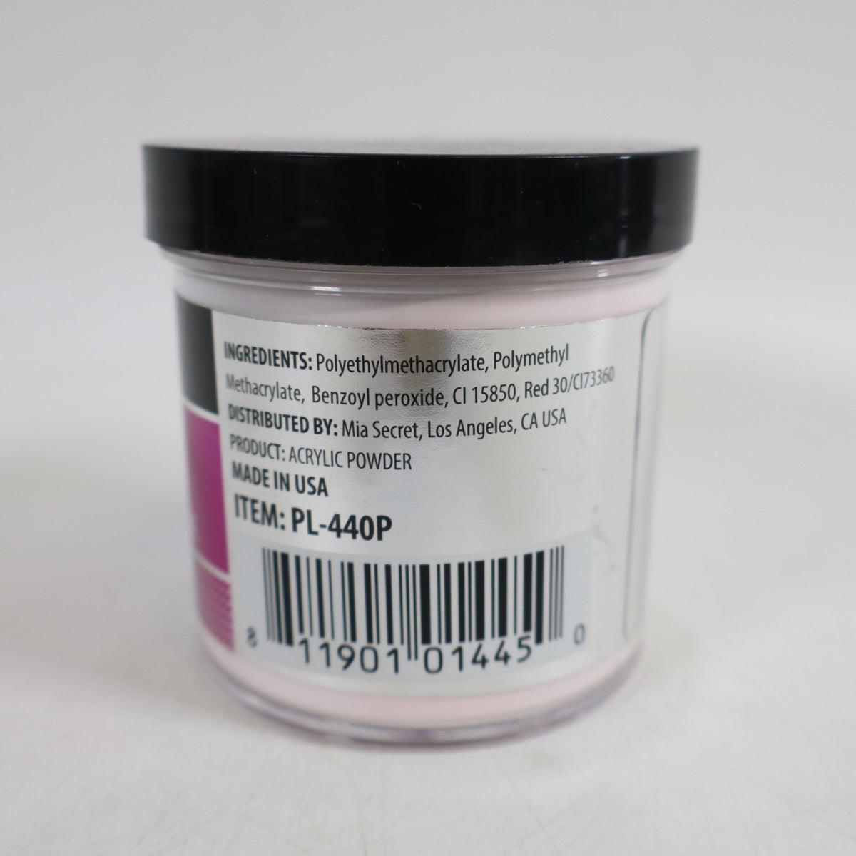 Pink Acrylic Powder 4 oz for Nail Art - Made in USA