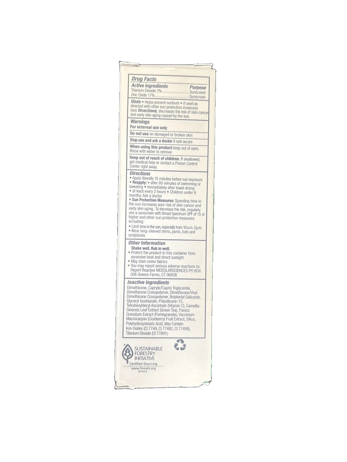 Mineral Sunscreen SPF 50 - 1.7 oz. Sun Protection Cream