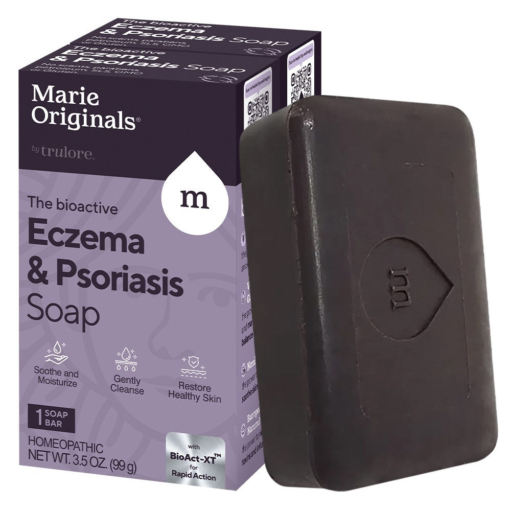 Natural Eczema & Psoriasis Oatmeal Bar Soap for Sensitive Skin - 2 Pack