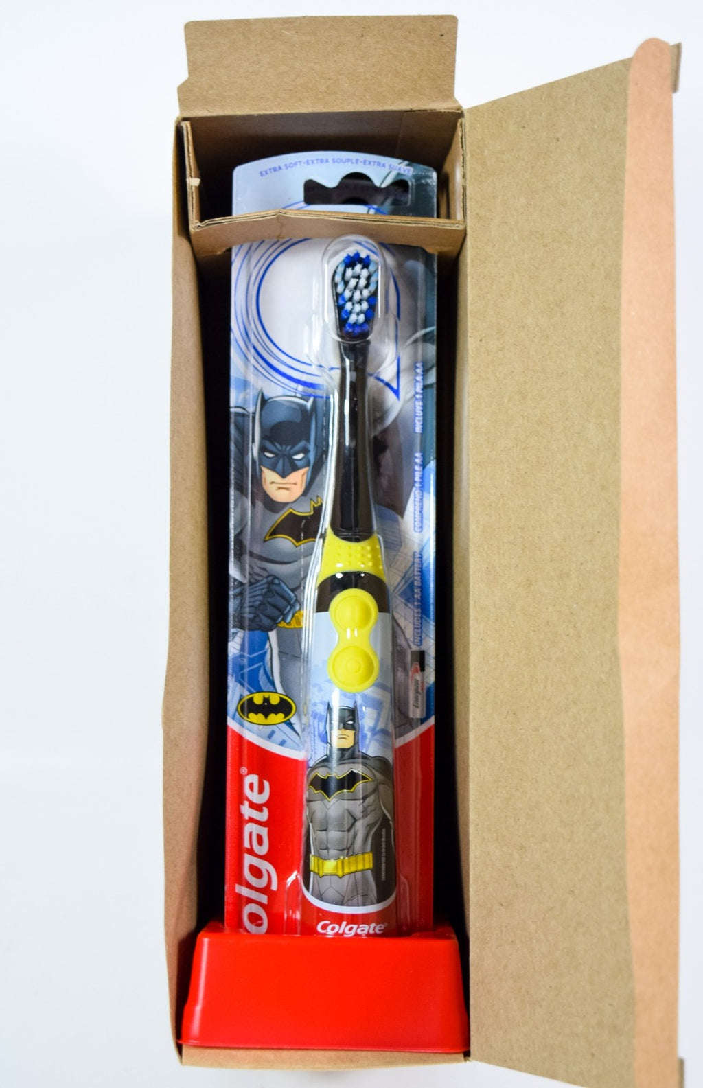 3 Pack Colgate Electric Vibrating Toothbrushes with Extra Soft Bristles - AA Battery Included