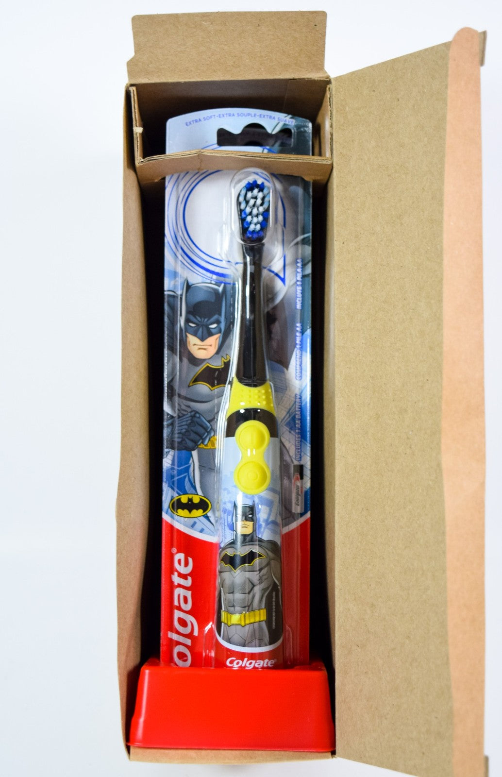 3 Pack Colgate Electric Vibrating Toothbrushes with Extra Soft Bristles - AA Battery Included