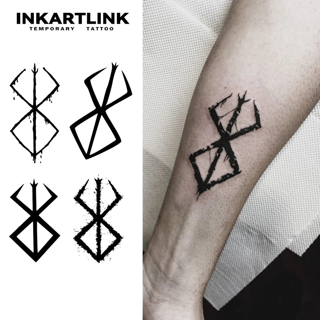 Temporary Tattoo Berserker 15 Day Waterproof Lasts Up To 15 Days