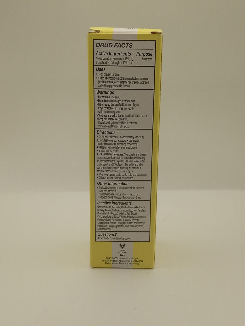 Bondi Sands SPF 60 Face Sunscreen Lotion Hydrating Face Protector 1.69 Oz