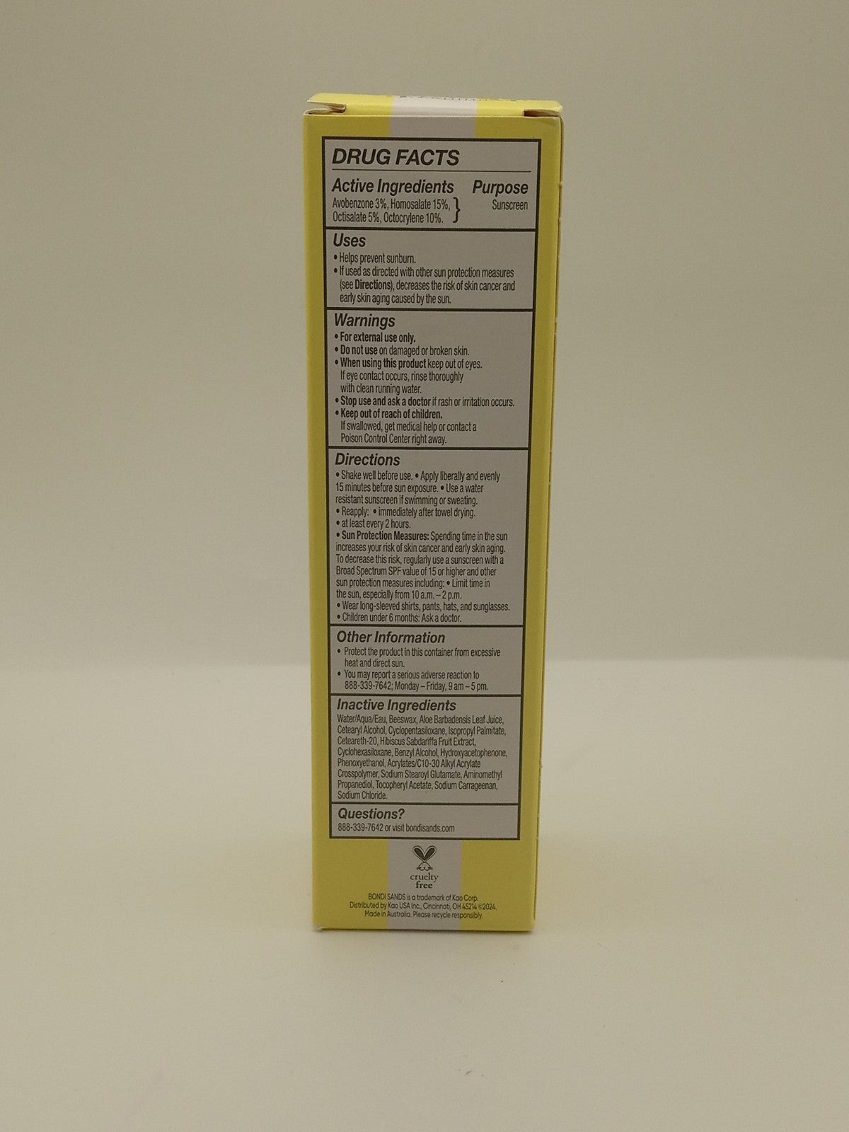 Bondi Sands SPF 60 Face Sunscreen Lotion Hydrating Face Protector 1.69 Oz