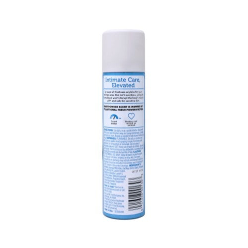 Feminine Deodorant Spray with Vitamin E - Baby Powder Scent, 8-Pack