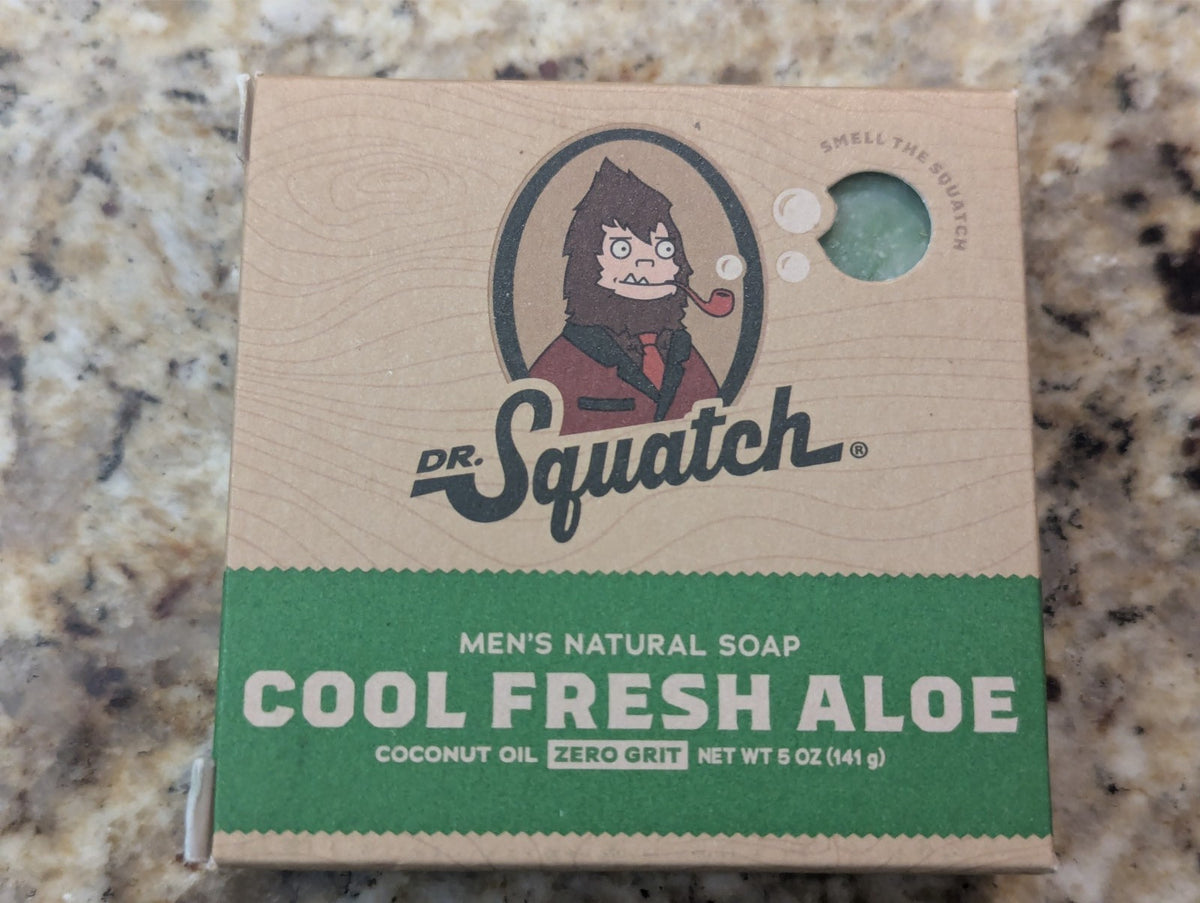 Men's Natural Soap with Aloe Vera - Cool Fresh Scent 5 oz Bar