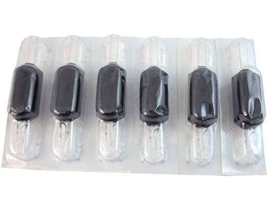 Tattoo Disposable Tubes 1 Inch Round/Flat/Diamond - 20 Pcs Pack