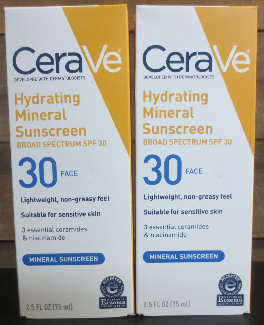 SPF 30 Mineral Sunscreen Lotion - Hydrating Face & Body, 2 Pack 2.5 oz