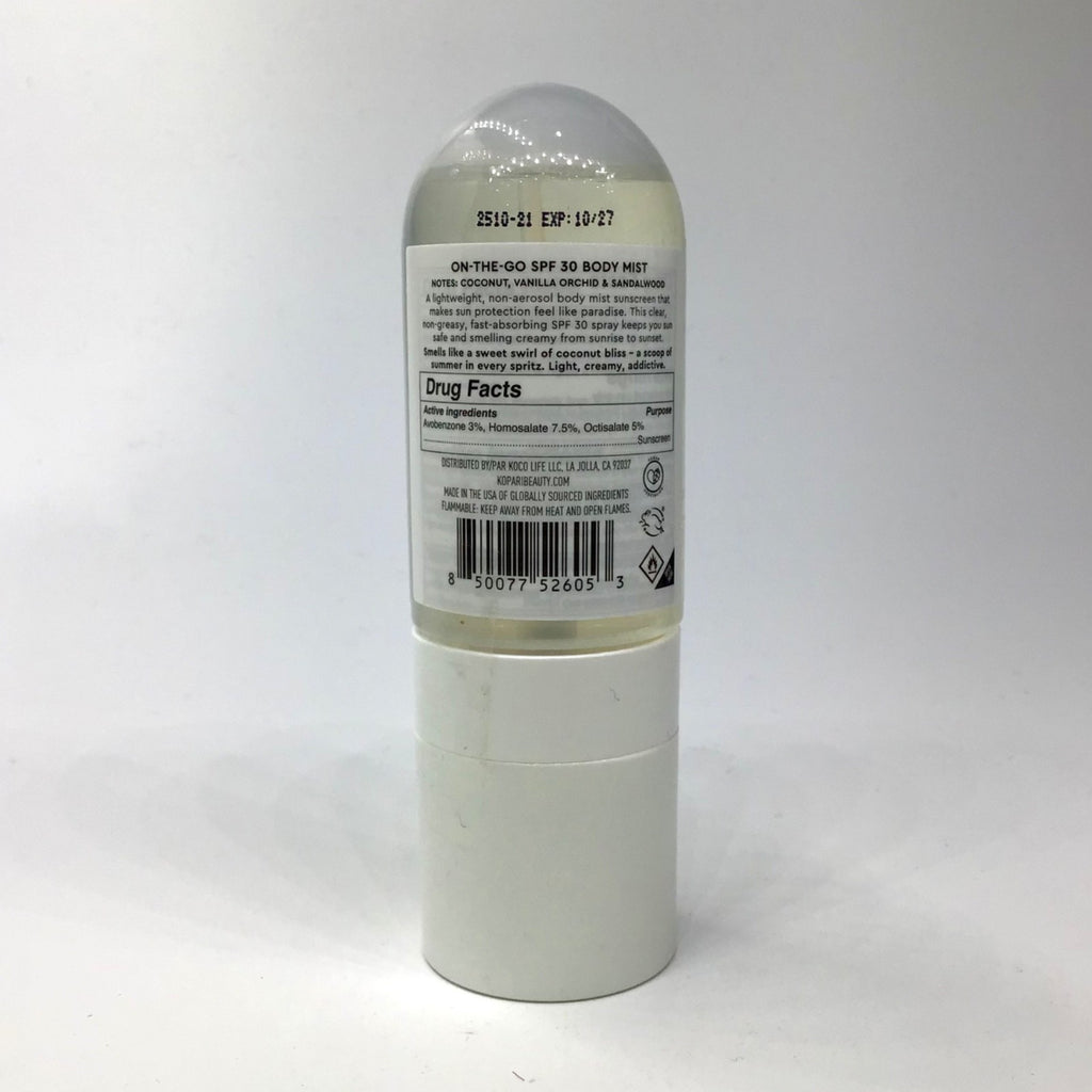 Kopari Paradiso Sun Juice Body Mist SPF 30 Coconut Cream - 2 oz Sunscreen