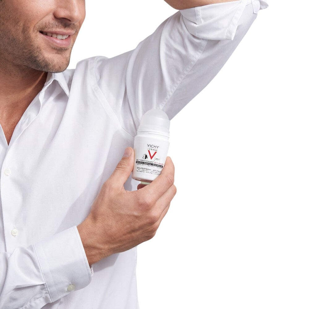 Men's Anti-Perspirant Roll-On Deodorant 50ml 2-Pack - Alcohol-Free, Shirt-Friendly