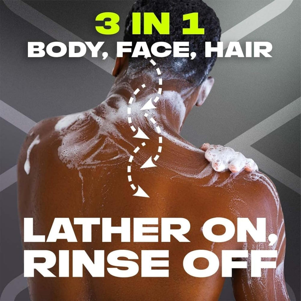 Men's Body Wash with Mandarin & Sandalwood – 400ml, 3 Pack