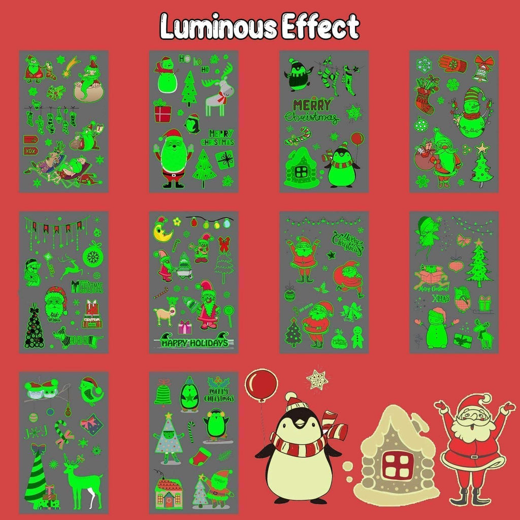 Christmas Temporary Tattoos for Kids - Fun Stocking Stuffers & Party Favors