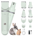 Pet Grooming Kit for Small Animals - Cordless Hair Clipper & Nail Grinder