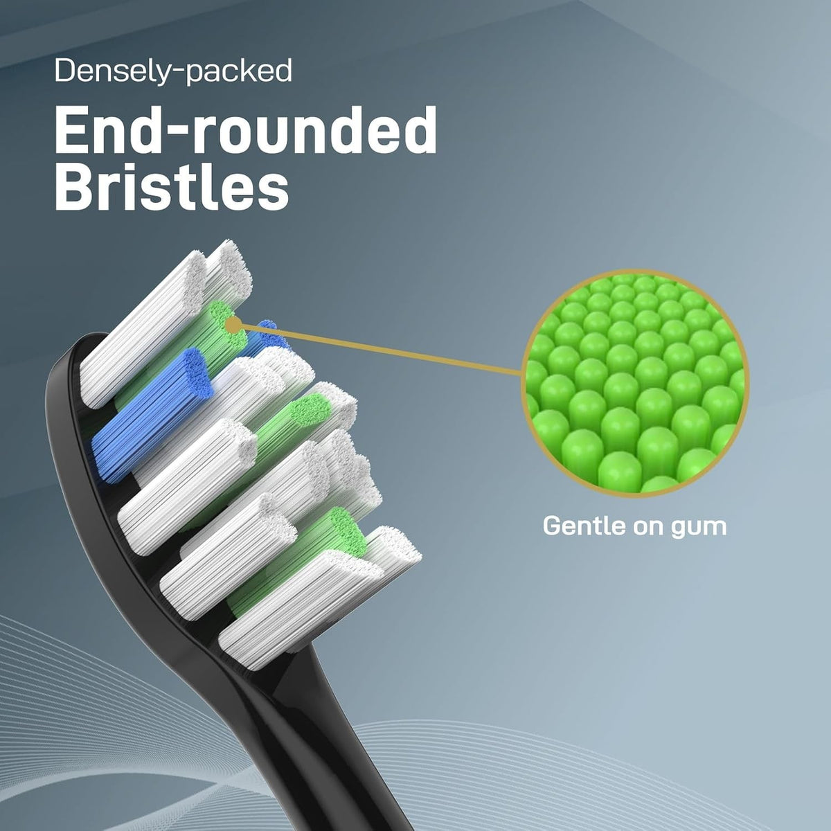 Electric Toothbrush Replacement Heads 10-Pack for AquaSonic Series - Medium Bristles