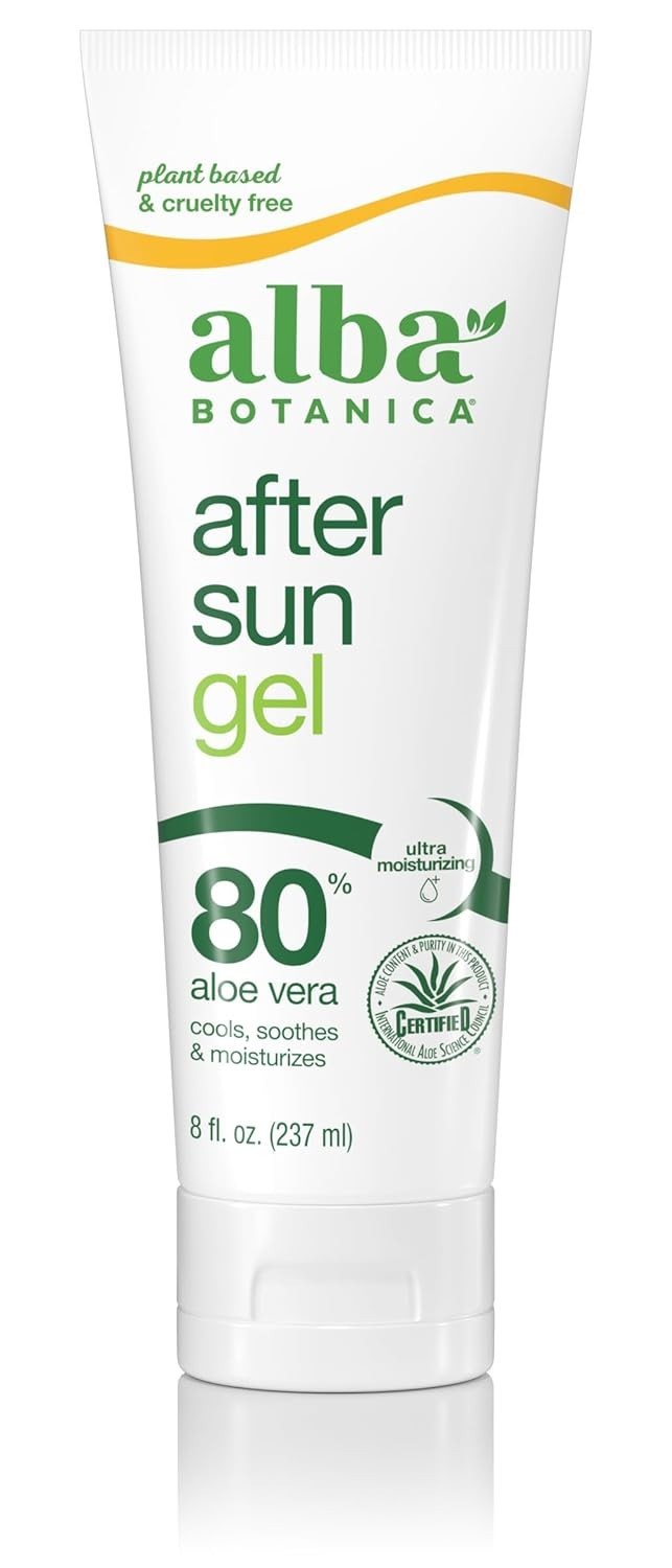 Aloe Vera Gel for After Sun Care - Hydrating Face & Body Skin Relief 8oz