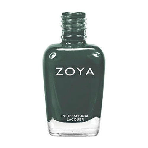 Evvie Zoya Nail Polish - Dark Smoky Grey with Teal Green Undertones, 0.5 fl oz