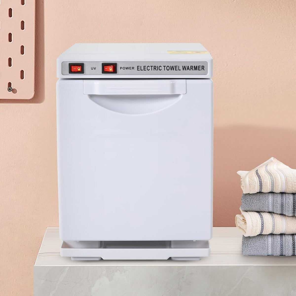 Professional Towel Warmer Cabinet with UV Sterilizer 11.6x8.3x10.3 Inches for Salons & Home