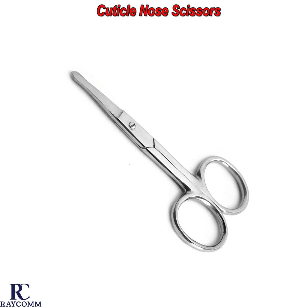 Nose & Eyebrow Shears - Small Rounded Tip Cuticle & Facial Scissors