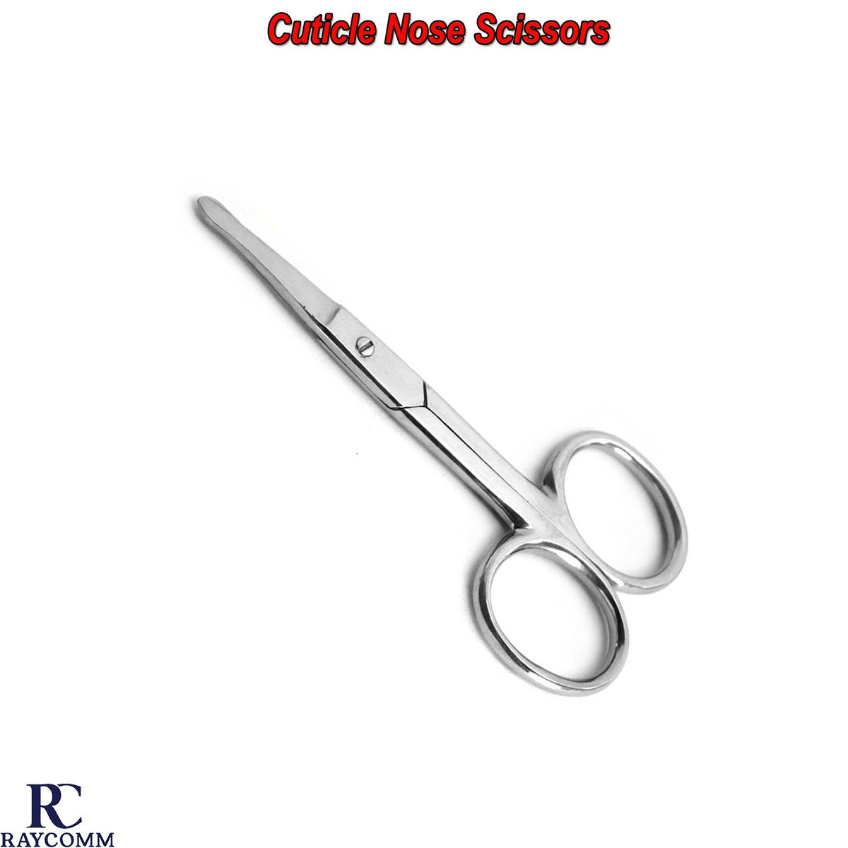 Nose & Eyebrow Shears - Small Rounded Tip Cuticle & Facial Scissors