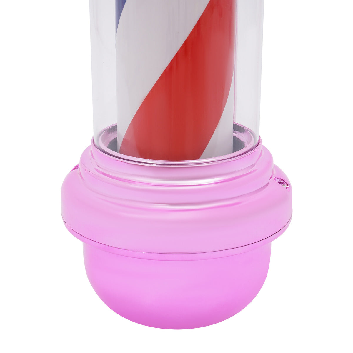 15W Wall-Mounted LED Barber Pole Light for Barbershops and SPAs - Pink Exterior