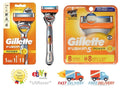 Gillette Fusion Power Razor Blades Refill Pack with Handle & Battery - 9 Count