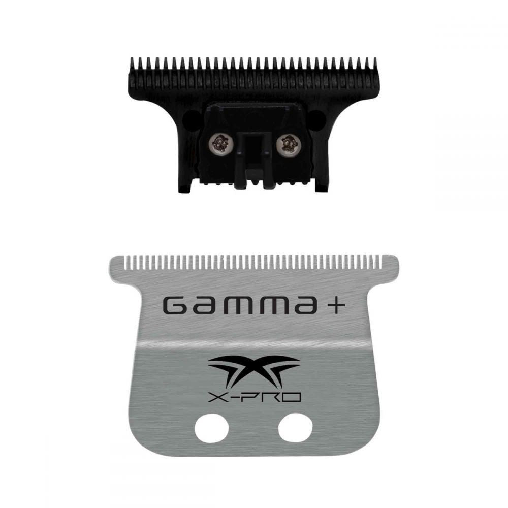 Gamma+ X-Pro Wide Stainless Steel Trimmer Blade Set for Barbers - GP528SB