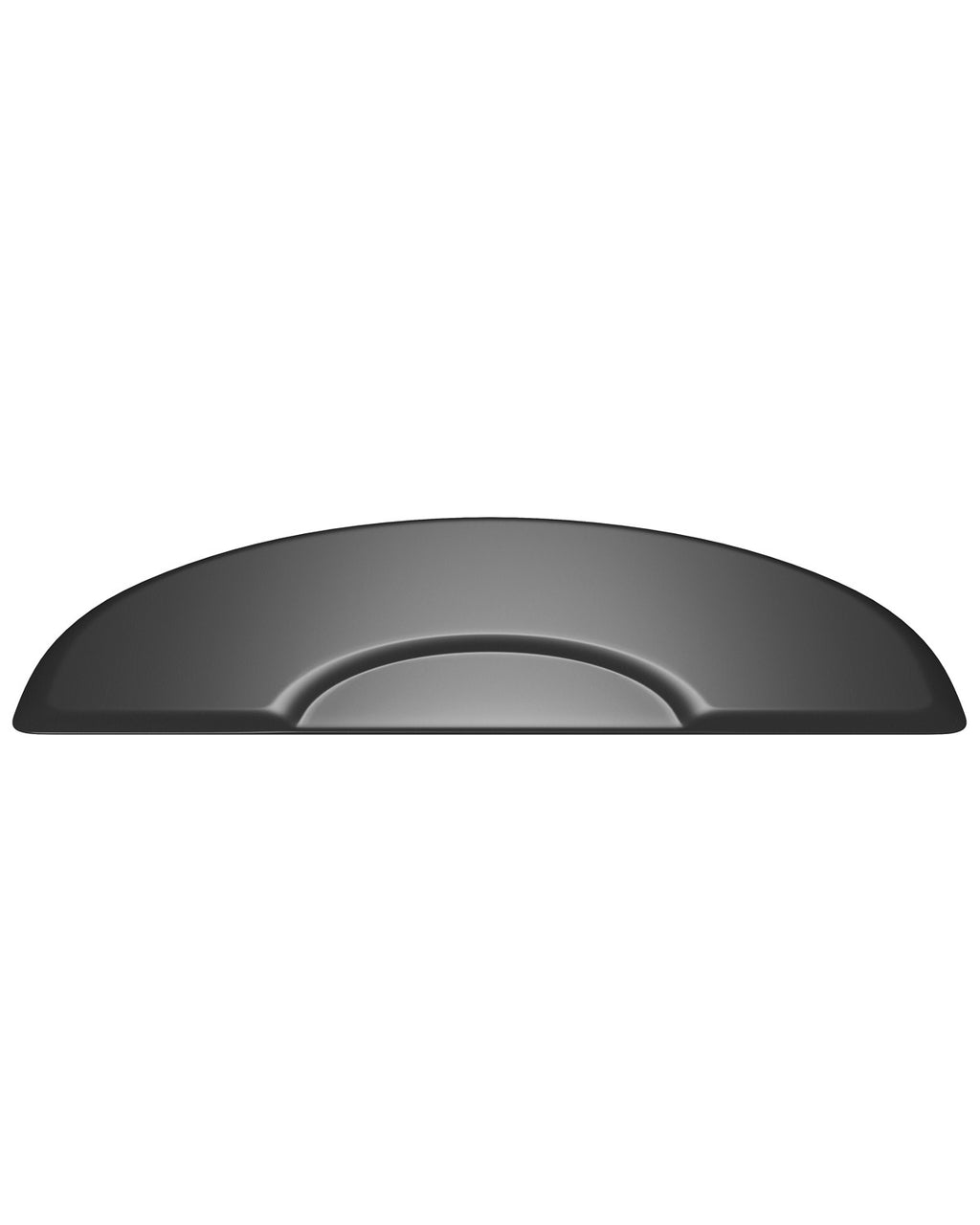 Semi-Circle Anti-Fatigue Floor Mat for Salon & Barber Chairs - 3x5 ft Black