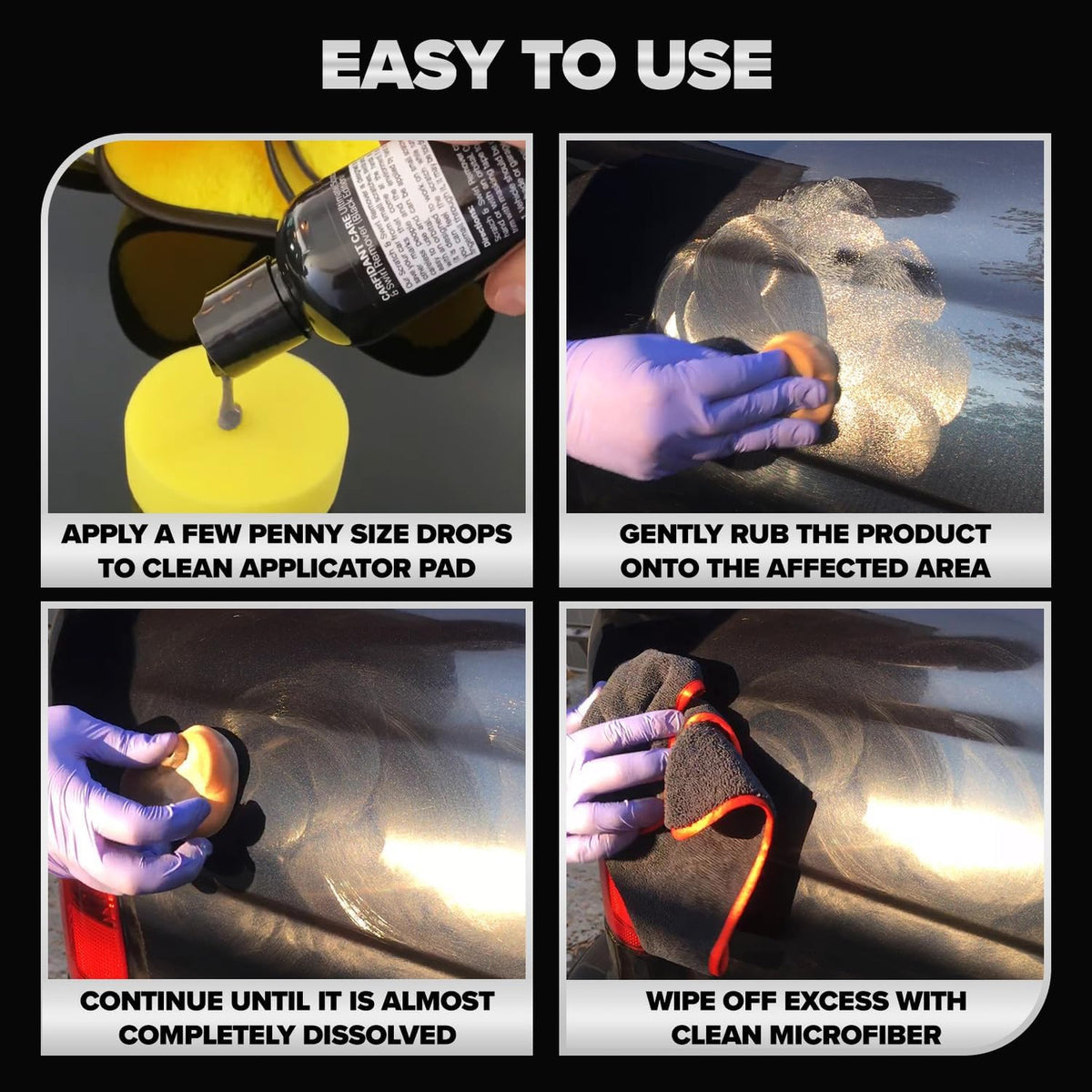 Car Scratch Remover Kit for Dark Paints - Swirl & Oxidation Repair