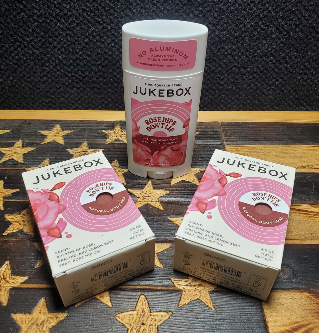 Natural Rose Hips Body Soap & Deodorant Set – Moisturizing & Refreshing