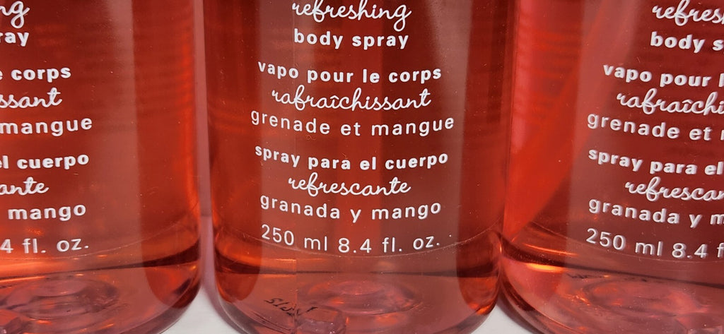 Refreshing Pomegranate & Mango Body Spray - Lot of 3 - 8.4 fl oz