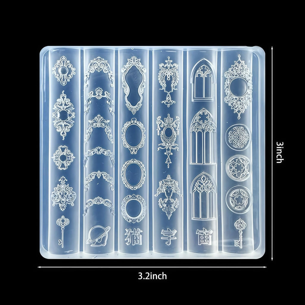 3D Nail Art Molds Mirror Design Silicone Nail Tool Y2K Decoration