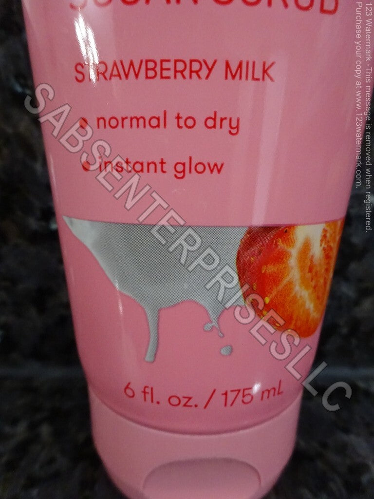 Hydrating Strawberry Milk Body Sugar Scrub - 6 fl oz, Pack of 5